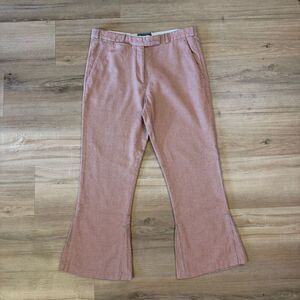 Vintage Y2K Women’s Etro Blue & Orange Trouser Sz 42 European Flared Italian